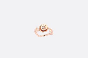 Small Rose Dior Couture Ring • Pink Gold and Diamonds
