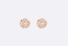 Load image into Gallery viewer, Small Rose Dior Couture Earrings • Pink Gold and Diamonds

