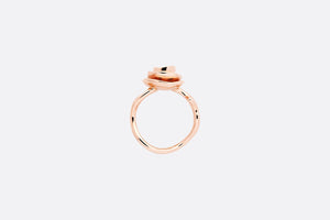 Large Rose Dior Couture Ring • Pink Gold and Diamonds