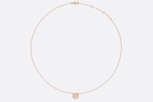 Load image into Gallery viewer, Small Rose Dior Couture Necklace • Pink Gold and Diamonds
