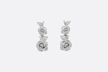 Load image into Gallery viewer, Large Rose Dior Bagatelle Earrings • 18K White Gold and Diamonds

