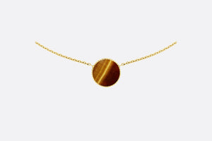 Rose Des Vents Necklace • 18K Yellow Gold, Diamond and Tiger Eye