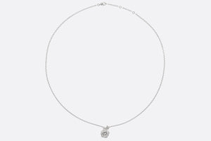 Small Rose Dior Bagatelle Necklace • 18K White Gold and Diamonds