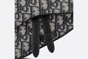 Saddle Bag with Strap • Blue Dior Oblique Jacquard – Dior Couture UAE