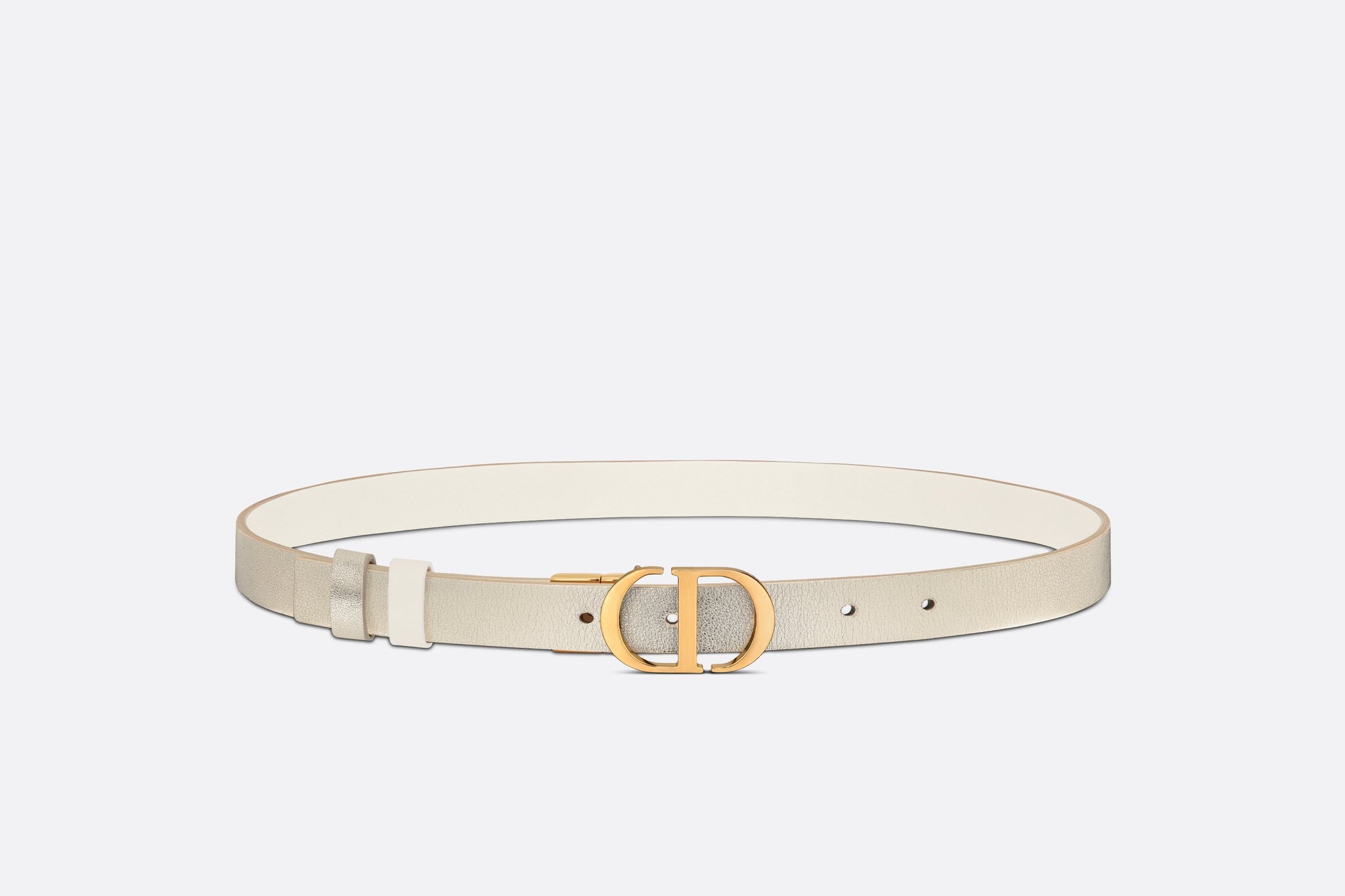30 Montaigne Reversible Belt Black and Latte Smooth Calfskin, 35 MM