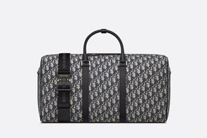 Dior Lingot 50 Bag • Beige and Black Dior Oblique Jacquard