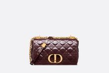 Load image into Gallery viewer, Medium Dior Caro Bag • Amaranth Patent Cannage Calfskin
