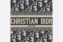 Load image into Gallery viewer, Small Dior Book Tote • Blue Dior Oblique Jacquard
