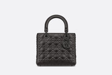 Load image into Gallery viewer, Medium Lady Dior Bag • Black Cannage Calfskin with Diamond Motif
