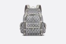 Load image into Gallery viewer, Dior Hit the Road Backpack • Dior Gray CD Diamond Canvas
