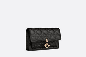 Lady Dior Chain Pouch • Black Cannage Lambskin