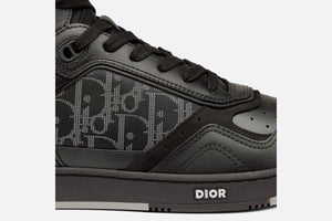 B27 High-Top Sneaker • Black Dior Oblique Galaxy Leather with Smooth Calfskin and Suede
