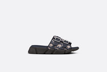 Load image into Gallery viewer, Kid&#39;s Sandal • Navy Blue and Beige Dior Oblique Technical Jacquard
