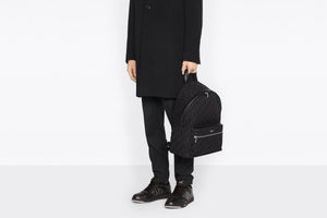 Rider Backpack • Black Dior Oblique Jacquard
