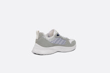 Load image into Gallery viewer, B25 Running Sneaker • Gray and Blue Dior Oblique Canvas Suede
