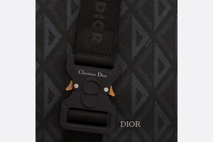 Dior Lingot Messenger Bag • Black CD Diamond Canvas and Black Smooth Calfskin