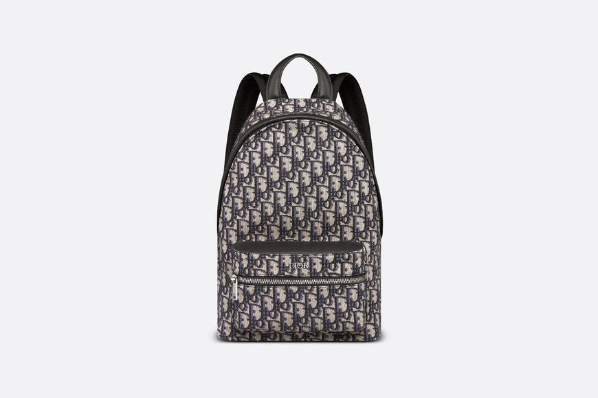 Rider Backpack • Beige and Black Dior Oblique Jacquard