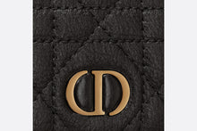 Load image into Gallery viewer, Dior Caro XS Wallet • Black Supple Cannage Calfskin
