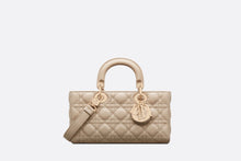 Load image into Gallery viewer, Medium Lady D-Joy Bag • Sand-Colored Cannage Lambskin
