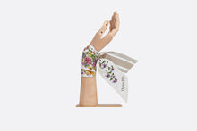 Load image into Gallery viewer, D-Floral Mitzah Scarf • White Multicolor Silk Twill
