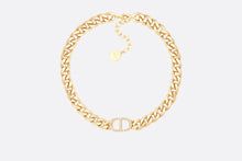 Load image into Gallery viewer, 30 Montaigne Necklace • Gold-Finish Metal and Silver-Tone Crystals
