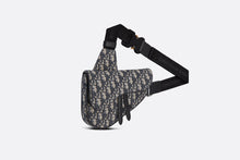 Load image into Gallery viewer, Mini Saddle Bag • Beige and Black Dior Oblique Jacquard
