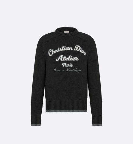 'Christian Dior Atelier' Sweater • Black Wool Jersey