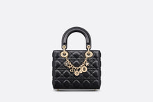 Load image into Gallery viewer, 30 Montaigne Bag Charm • Gold-Finish Metal and Black Lacquer
