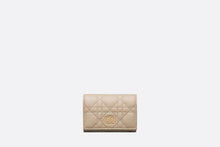 Load image into Gallery viewer, Dior Caro XS Wallet • Sand-Colored Supple Cannage Calfskin
