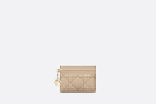 Load image into Gallery viewer, Lady Dior Five-Slot Card Holder • Sand-Colored Patent Cannage Calfskin
