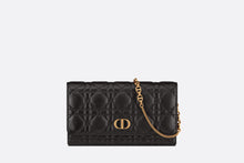 Load image into Gallery viewer, Dior Caro Pouch • Black Supple Cannage Calfskin
