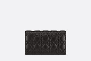 Dior Caro Pouch • Black Supple Cannage Calfskin