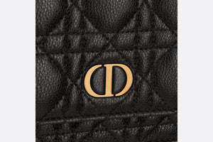 Dior Caro Pouch • Black Supple Cannage Calfskin