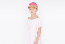 Load image into Gallery viewer, Kid&#39;s Dress • Fuchsia Pink Tie-Dye Cotton Jersey
