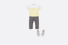 Load image into Gallery viewer, Baby T-Shirt • White Cotton Jersey with Yellow Dip-Dye
