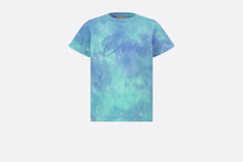 Load image into Gallery viewer, Kid&#39;s T-Shirt • Green and Blue Tie-Dye Cotton Jersey
