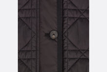 Load image into Gallery viewer, Macrocannage Miniskirt • Black Quilted Technical Taffeta
