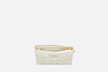 Load image into Gallery viewer, Dior Caro Zipped Pouch with Chain • Latte Supple Cannage Calfskin

