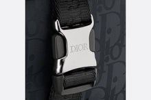 Load image into Gallery viewer, Dior Explorer Backpack • Black Dior Oblique Mirage Technical Fabric and Grained Calfskin
