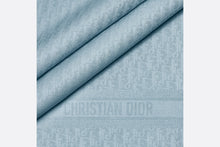 Load image into Gallery viewer, D-Oblique Shawl • Horizon Blue Wool, Silk and Cashmere
