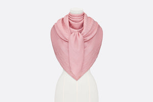D-Oblique Shawl • Pink Wool, Silk and Cashmere