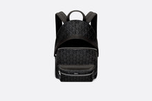 Load image into Gallery viewer, Rider Backpack • Black CD Diamond Canvas and Smooth Calfskin

