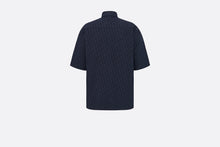 Load image into Gallery viewer, Short-Sleeved Overshirt • Navy Blue and Black Dior Oblique Kasuri Cotton Denim
