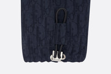 Load image into Gallery viewer, Zipped Blouson • Navy Blue and Black Dior Oblique Kasuri Cotton Denim
