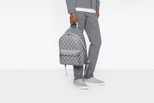 Load image into Gallery viewer, Rider Backpack • Dior Gray CD Diamond Canvas and Smooth Calfskin
