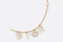 Load image into Gallery viewer, Dio(r)evolution Necklace • Gold-Finish Metal and White Crystals
