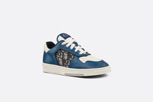 Load image into Gallery viewer, B27 Kid&#39;s Low-Top Sneaker • Navy Blue and Cream Smooth Calfskin with Beige and Black Dior Oblique Jacquard
