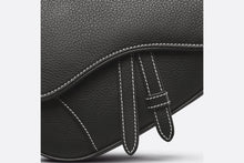 Load image into Gallery viewer, Mini Saddle Bag • Black Grained Calfskin
