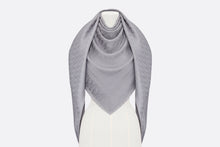 Load image into Gallery viewer, D-Oblique Shawl • Gray Wool, Silk and Cashmere
