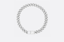 Load image into Gallery viewer, CD Icon Chain Link Necklace • Silver-Finish Brass
